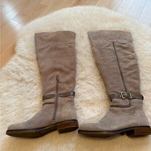 Franco Sarto Tan Over the Knee Boots
